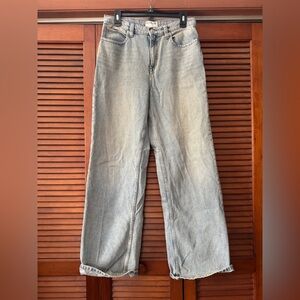 We The Free Light Wash Wide-Leg Jeans